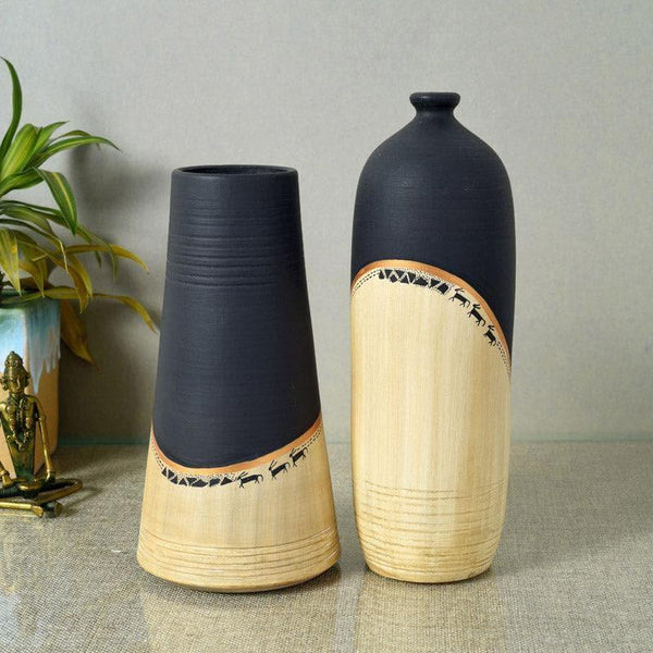 Buy Aether Bloom Vase - Set Of Two Vase from Vaaree