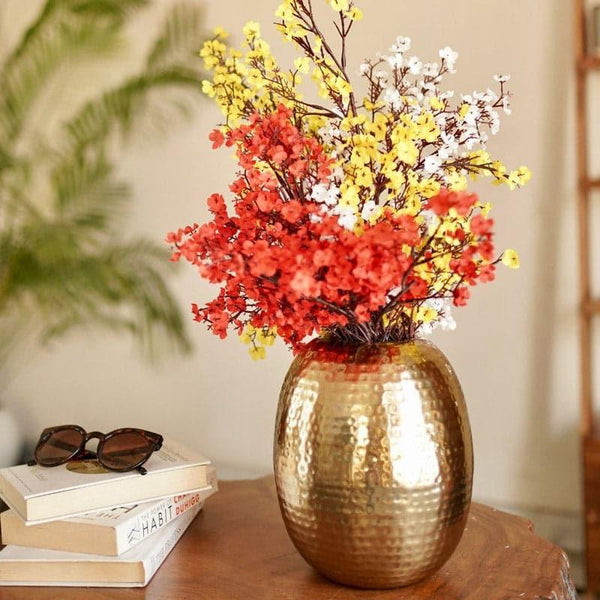 Buy Agapy Metal Vase - Gold Vase from Vaaree