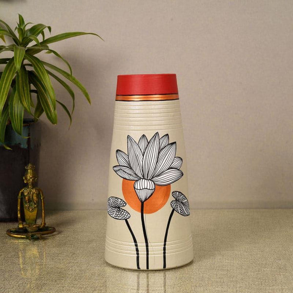 Buy Bavyesh Tribal Terracotta Vase Vase from Vaaree