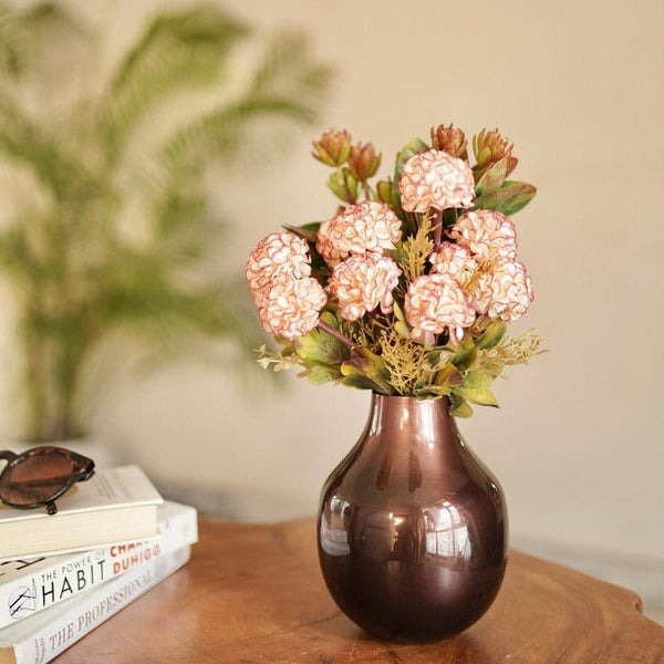 Buy Elosi Metal Vase - Antique Copper Vase from Vaaree