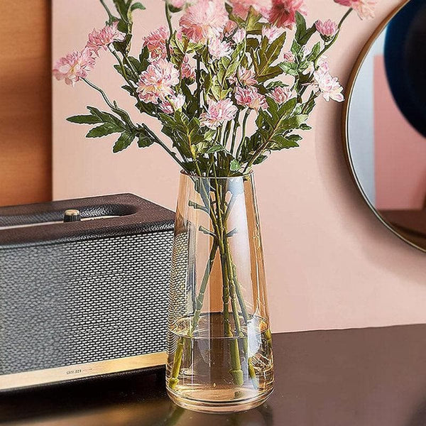 Buy Madge Glass Vase - Brown Vase from Vaaree