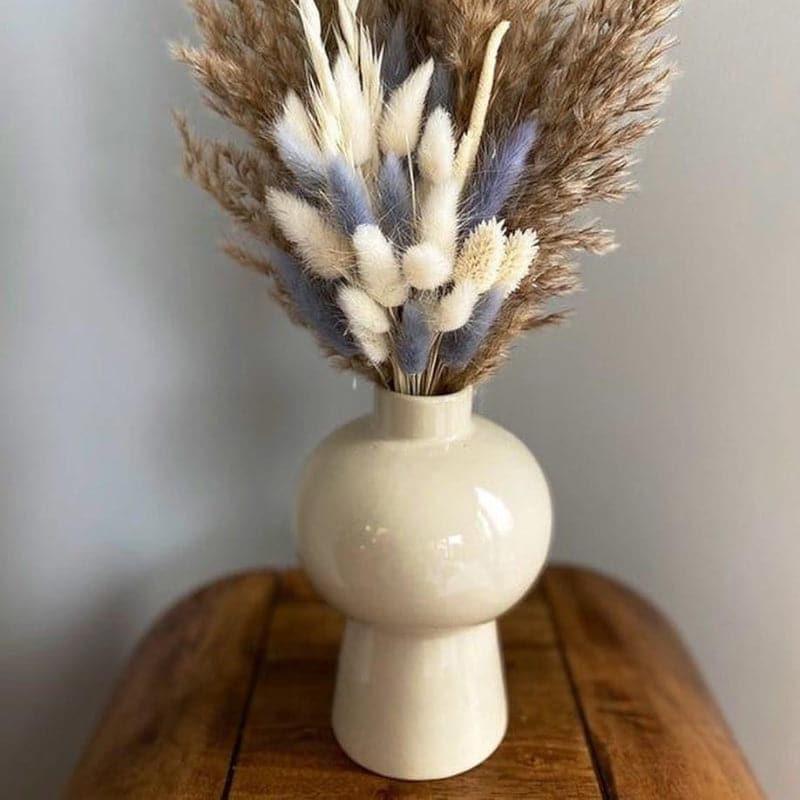 Buy Mushroom Vase With Naturally Dried Flower Bunch Vase from Vaaree