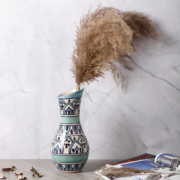 Buy Turkish Lanes Ceramic Vase Vase from Vaaree