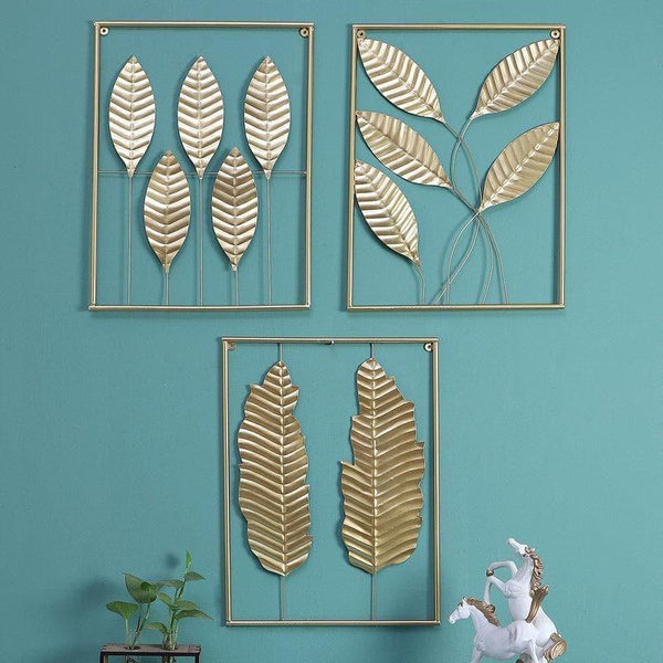 Buy Cecile Leaf Wall Accent - Set Of Three Wall Accents from Vaaree