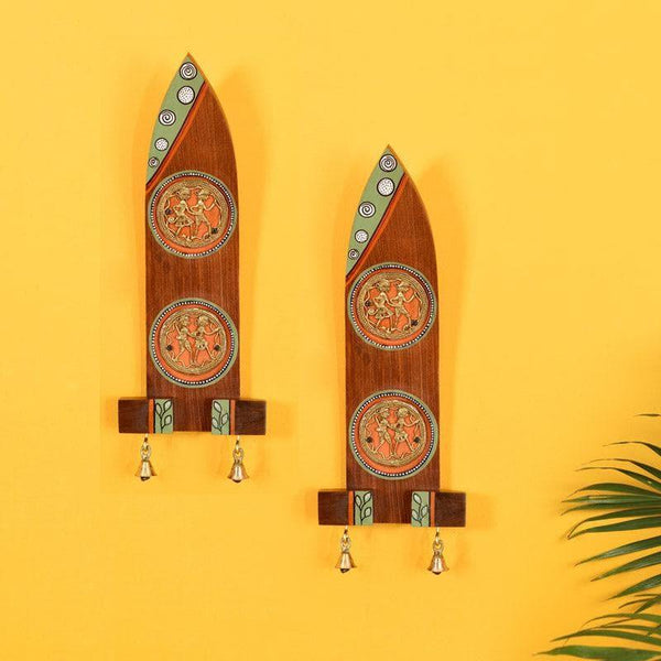 Buy Ethnic Dhokra Boat Wall Accent - Set Of Two Wall Accents from Vaaree