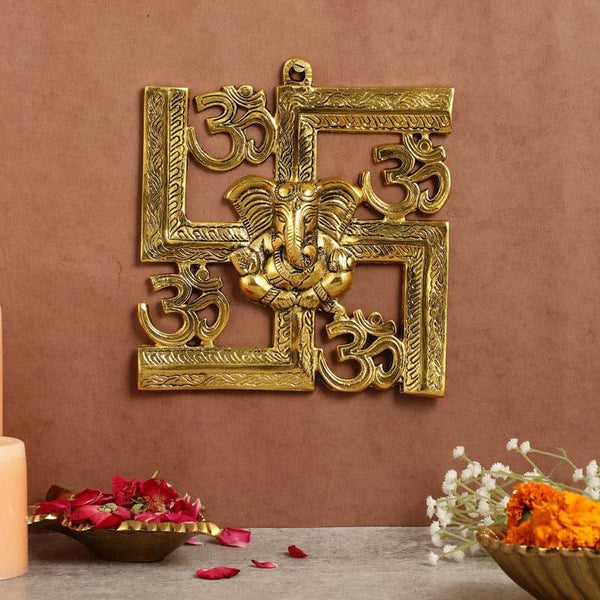 Buy Holy Swastika Om Wall Accent Wall Accents from Vaaree