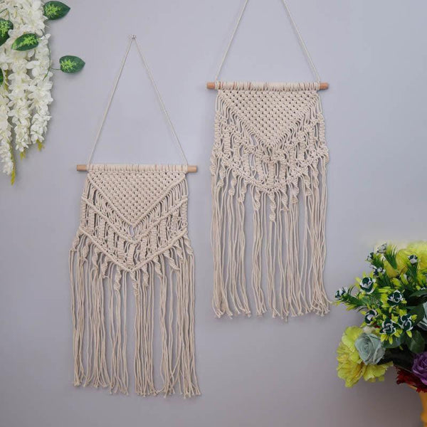 Buy Melle Macrame Wall Decor - Set Of Two Wall Accents from Vaaree