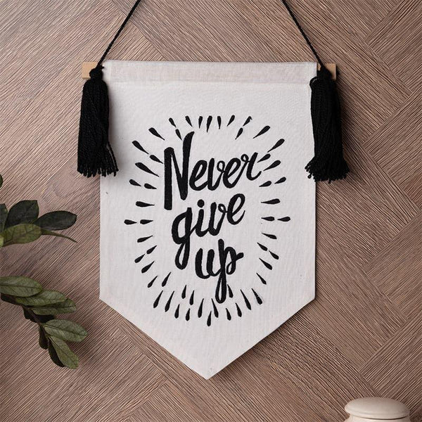 Buy Never Give Up Banner Wall Accent Wall Accents from Vaaree