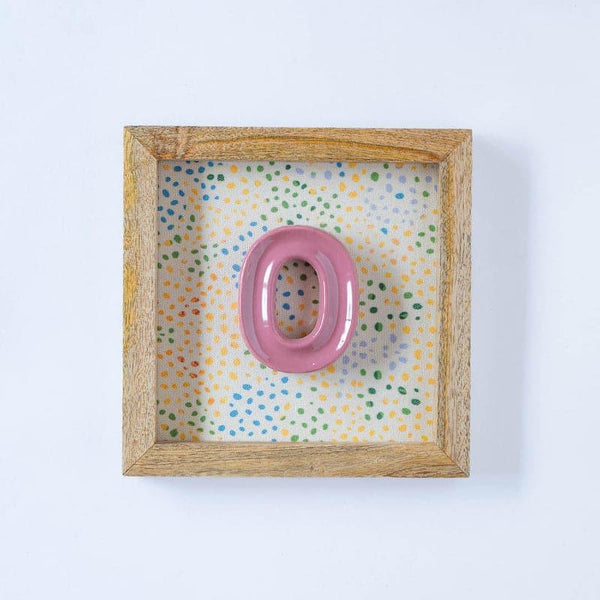 Buy (O) Mini Mottled Mono Wall Hanging - Pink Wall Accents from Vaaree