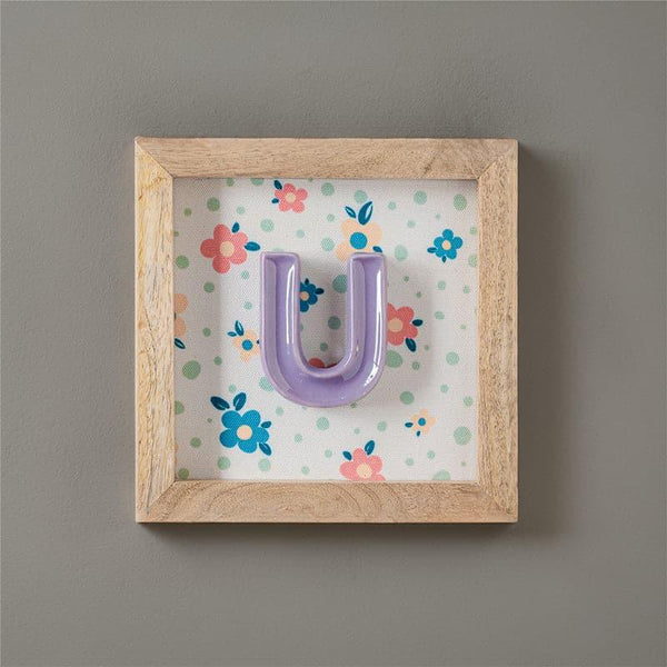 Buy (U) Mini Mottled Mono Wall Hanging - Purple Wall Accents from Vaaree