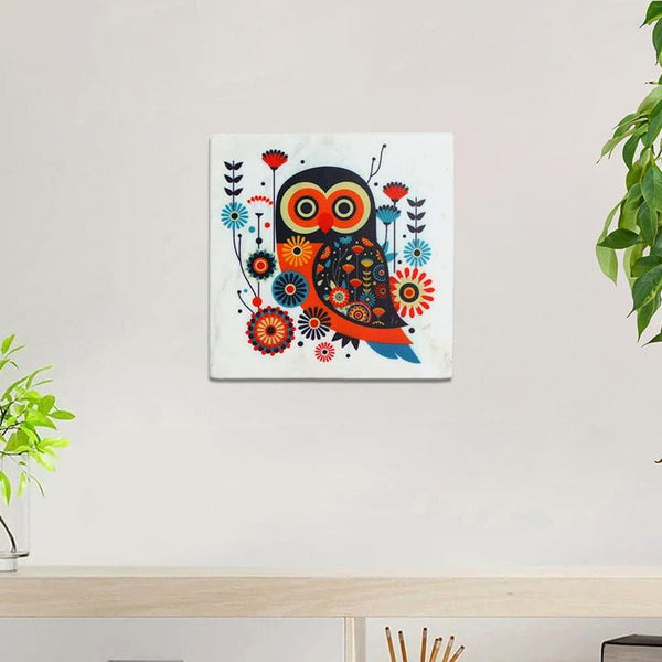 Buy Vibrant Night Owl Wall Accent Wall Accents from Vaaree