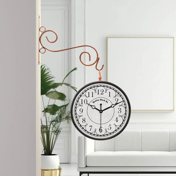 Buy Caspian Double Sided Vintage Station Clock Wall Clock from Vaaree