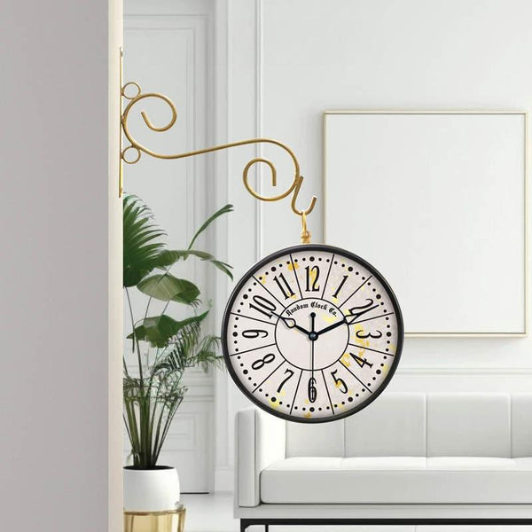 Buy Easton Double Sided Vintage Station Clock Wall Clock from Vaaree