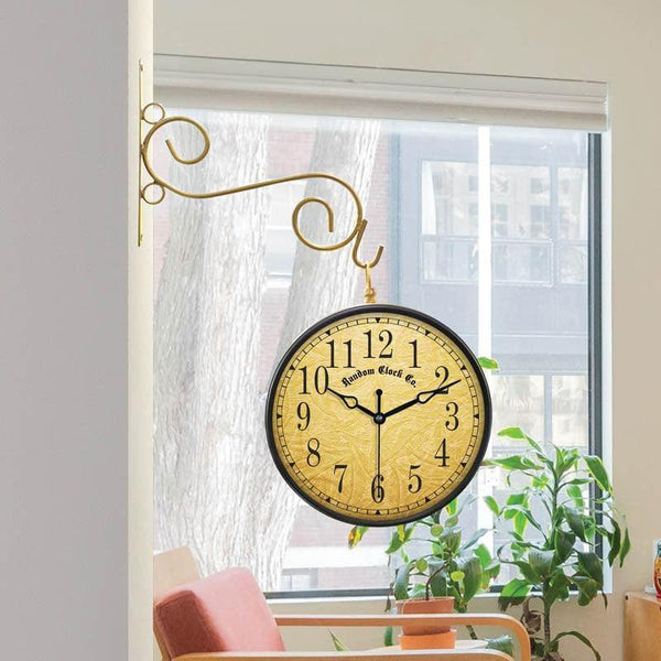 Buy Jenson Double Sided Vintage Station Clock Wall Clock from Vaaree