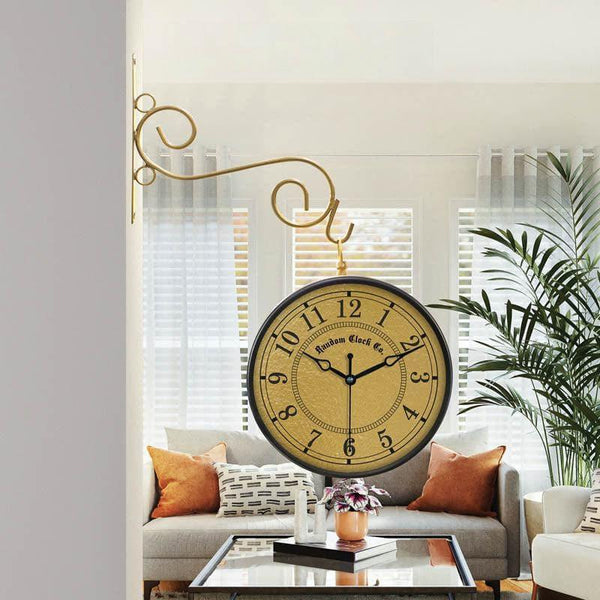 Buy Quinn Double Sided Vintage Station Clock Wall Clock from Vaaree