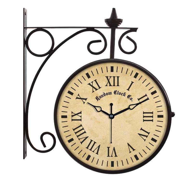 Buy Retro Double Sided Station Wall Clock Wall Clock from Vaaree