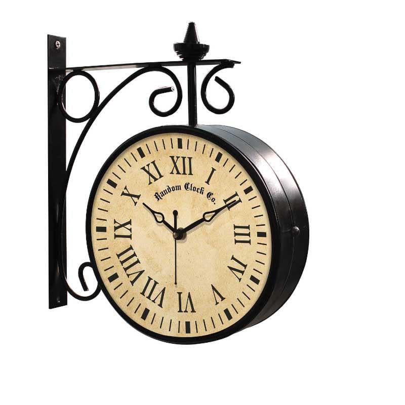 Buy Retro Double Sided Station Wall Clock Wall Clock from Vaaree