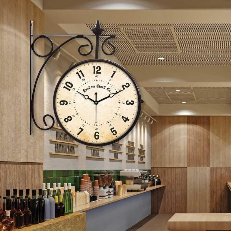 Buy Double Sided Vintage Station Wall Clock Wall Clock from Vaaree