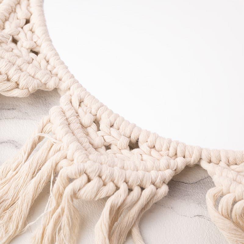 Floro Macrame Wall Mirror - 2
