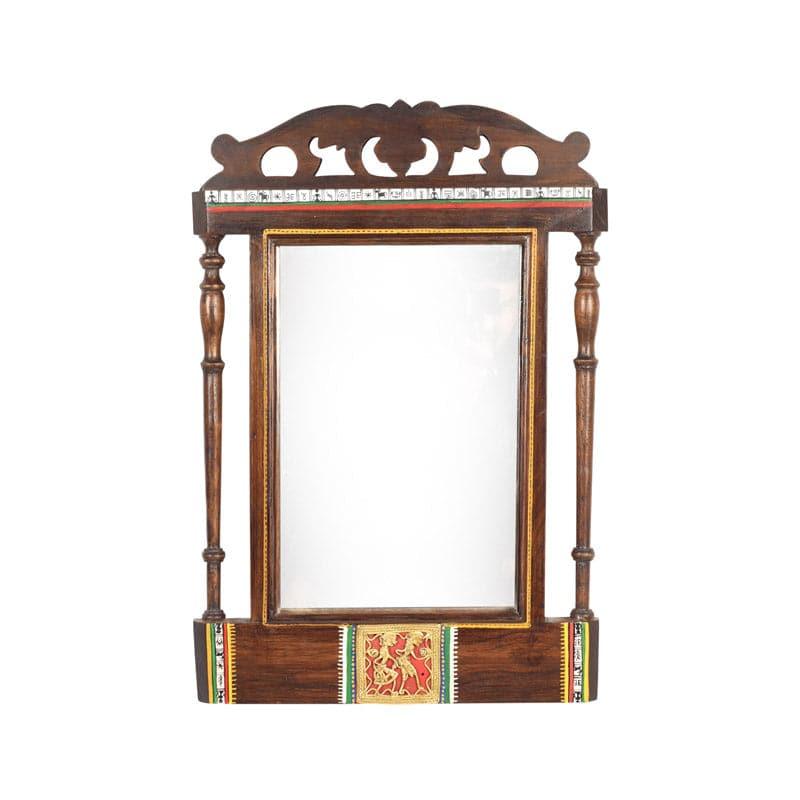 Buy Glema Wooden Mirror Wall Mirror from Vaaree