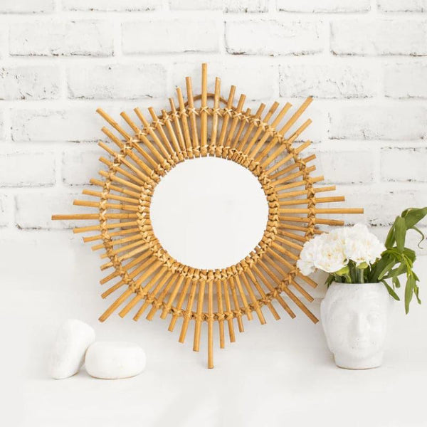 Buy Helio Cane Wall Mirror Wall Mirror from Vaaree