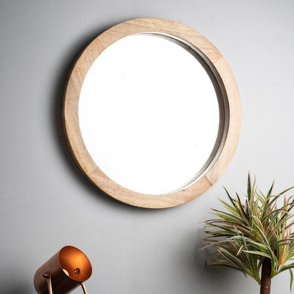 Buy Satomi Wall Mirror - Beige Wall Mirror from Vaaree