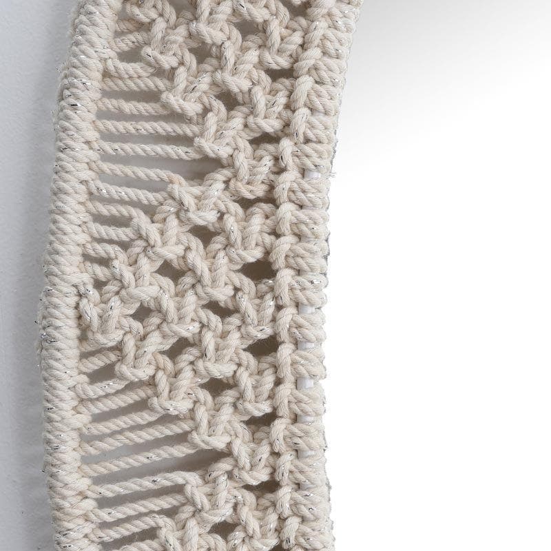 Soulfully Boho Macrame Wall Mirror - 4