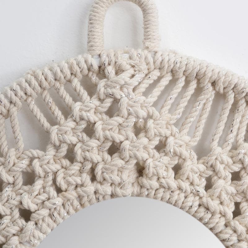 Soulfully Boho Macrame Wall Mirror - 5