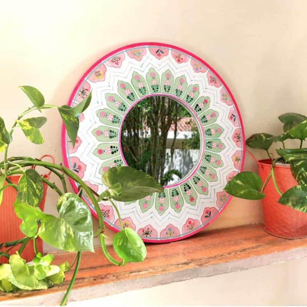 Buy Vena Designer Handpainted Mirror Wall Mirror from Vaaree