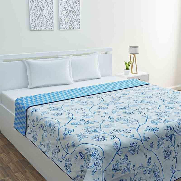 Buy Blue Heaven PolyCotton/Cotton Blend Dohar Dohars from Vaaree