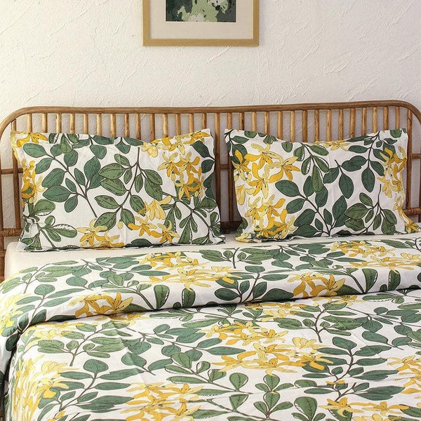 Buy Moringa Green Cotton Dohar Comforters & AC Quilts from Vaaree