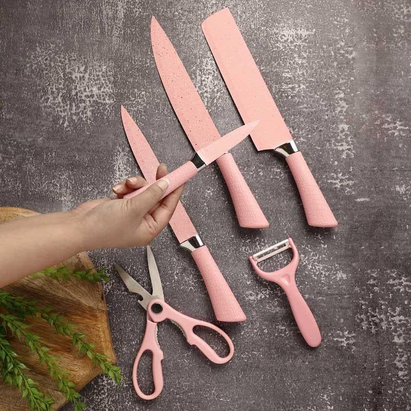 Buy Chop It Knife Set - Set Of Six Knives & Scissors from Vaaree