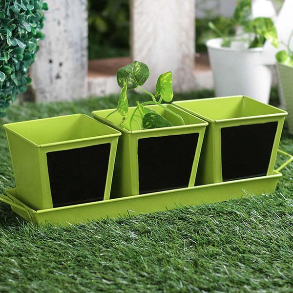 Buy Go Green Planter Set- Green Pots & Planters from Vaaree