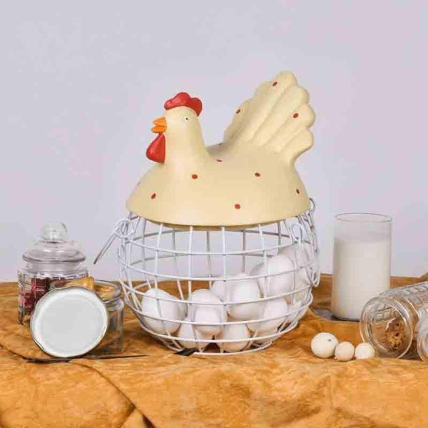 Buy Cluck Cluck Egg Basket Storage Basket from Vaaree